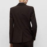 Mango blazer bergen in Chocolate - R