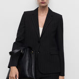 Mango blazer bergen in Navy