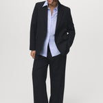 Mango blazer bergen in Navy - D3