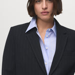 Mango blazer bergen in Navy - D4