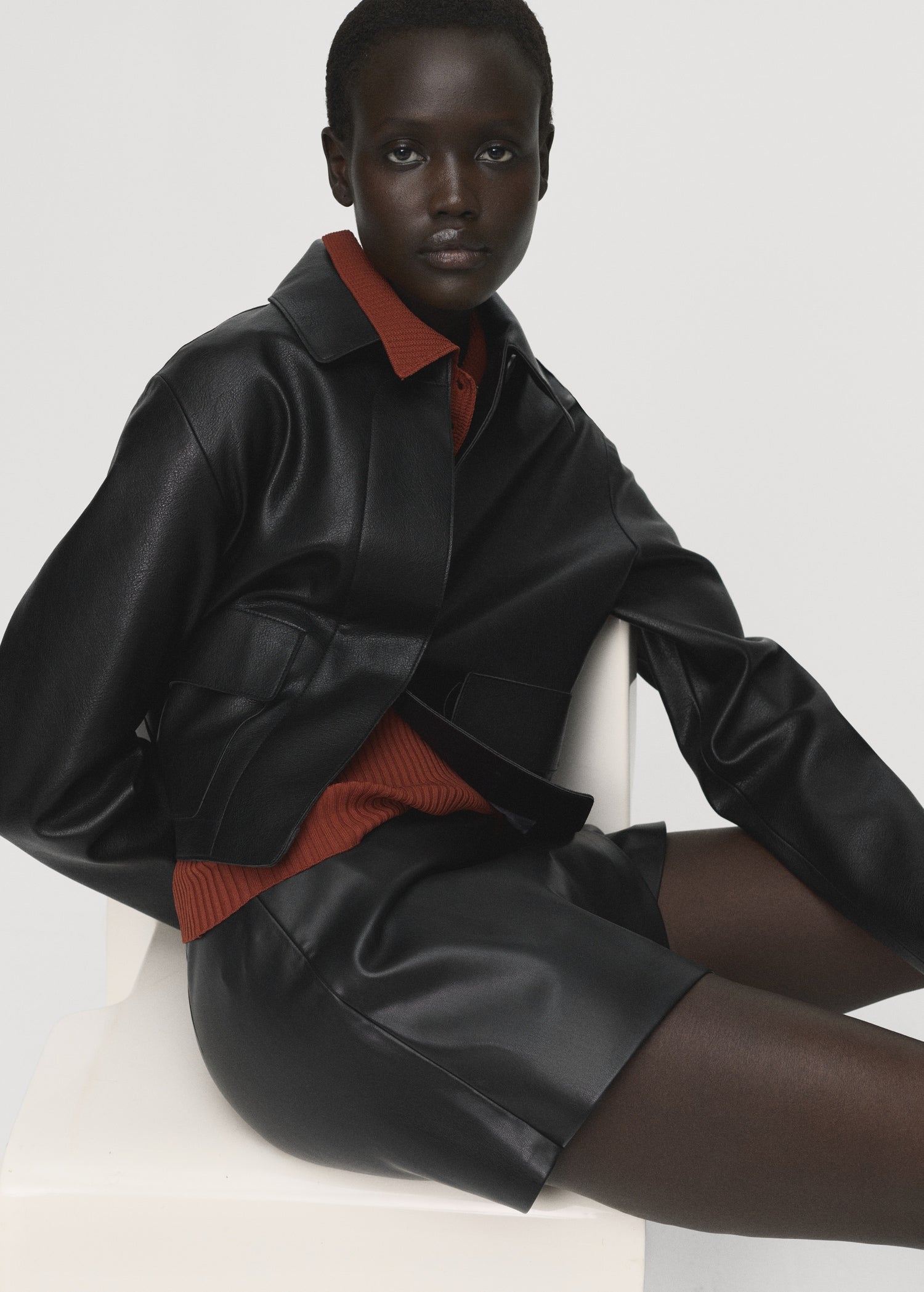 Mango skirt candy in Black - D1