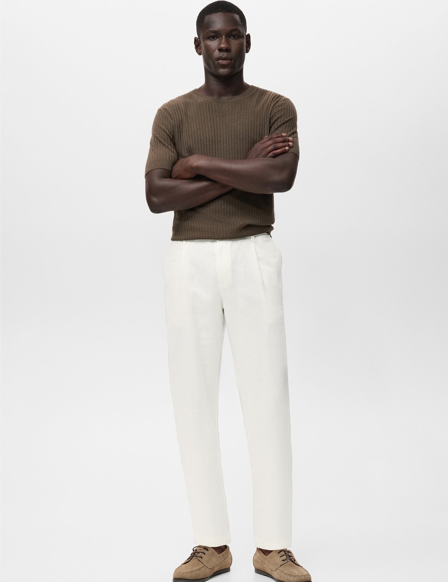 Mango trousers romelinh in White - 99999999_01