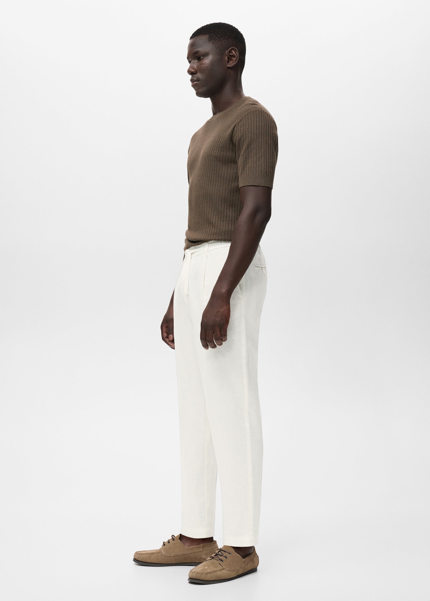 Mango trousers romelinh in White - D2