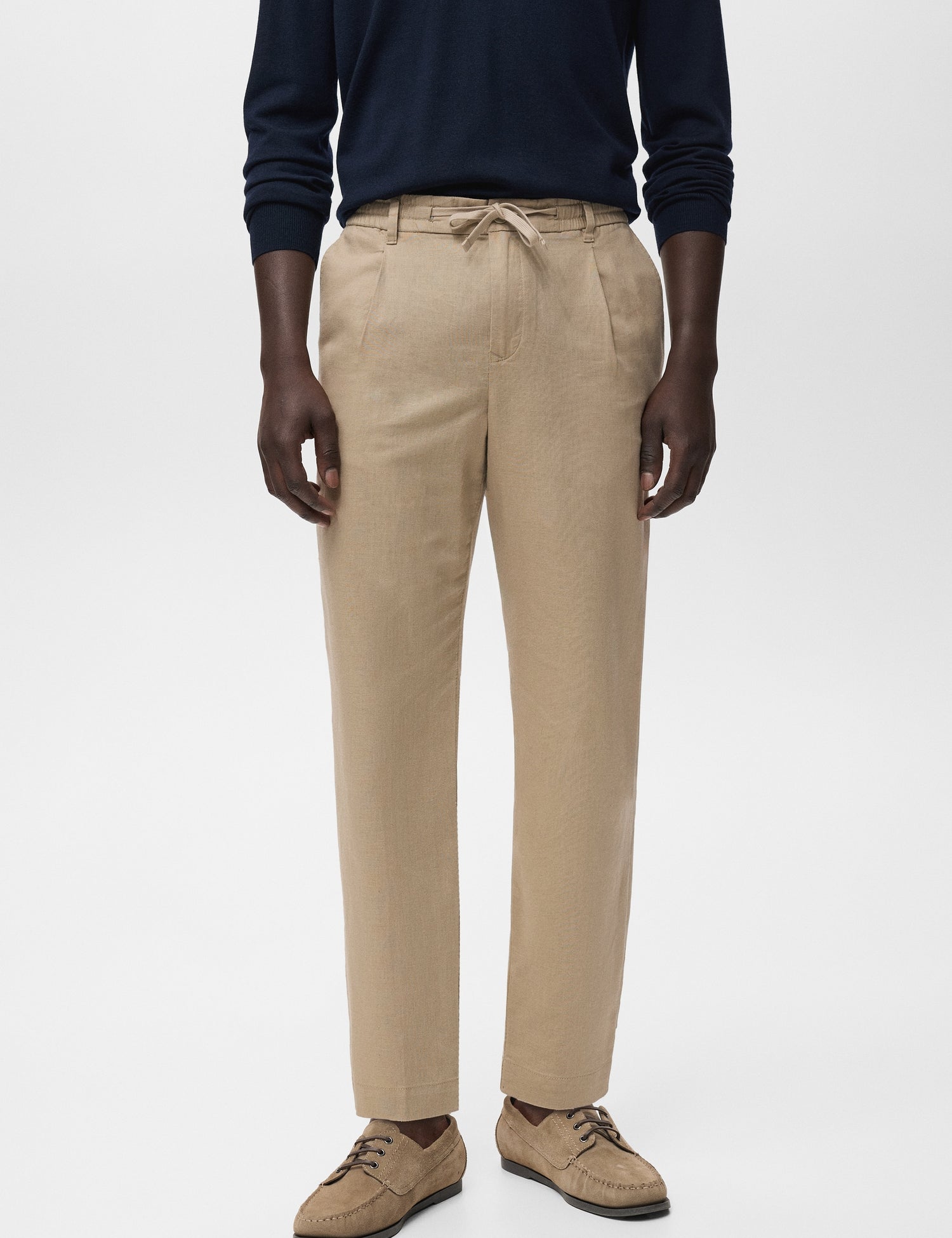 Mango trousers romelinh in Beige