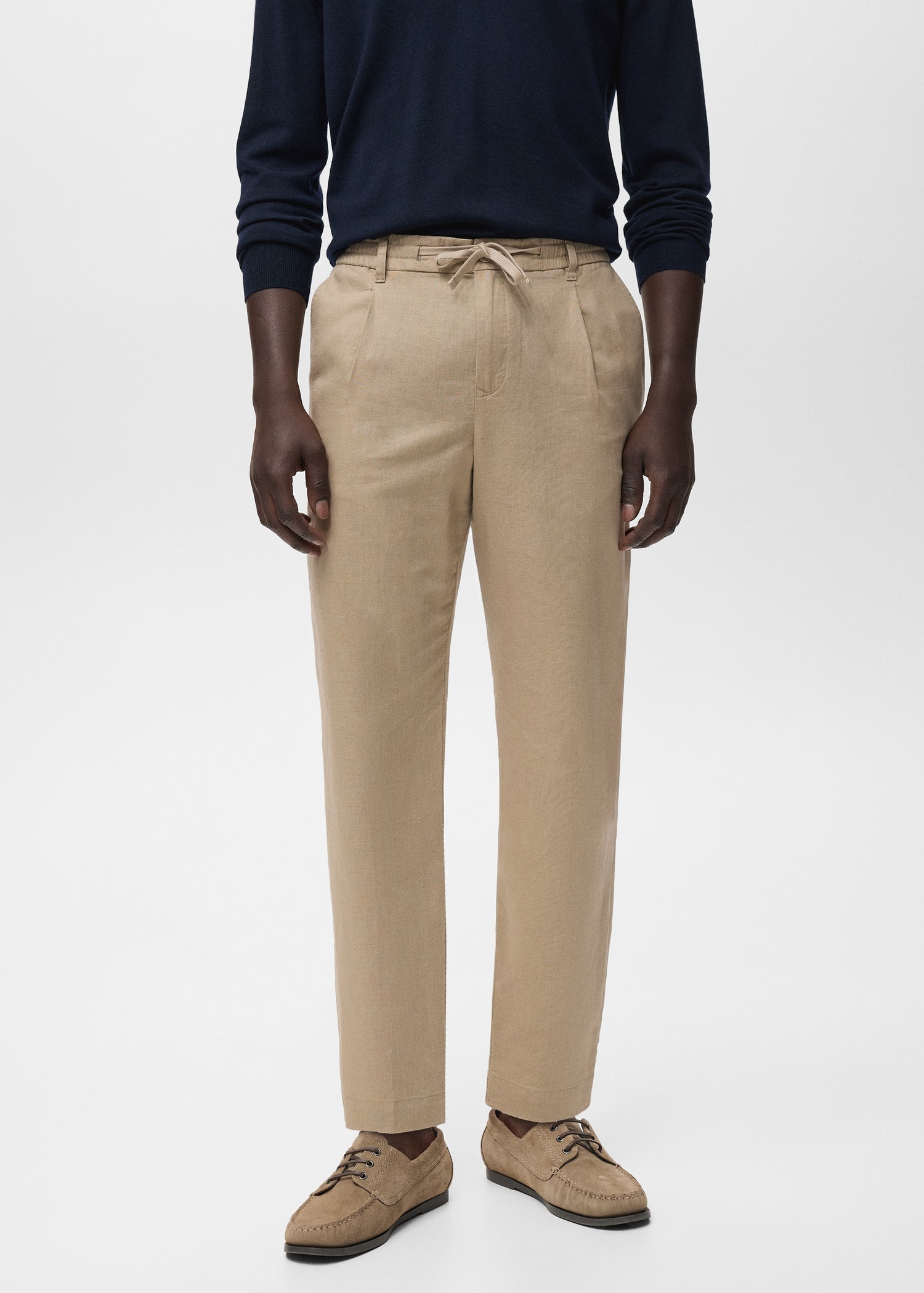 Mango trousers romelinh in Beige