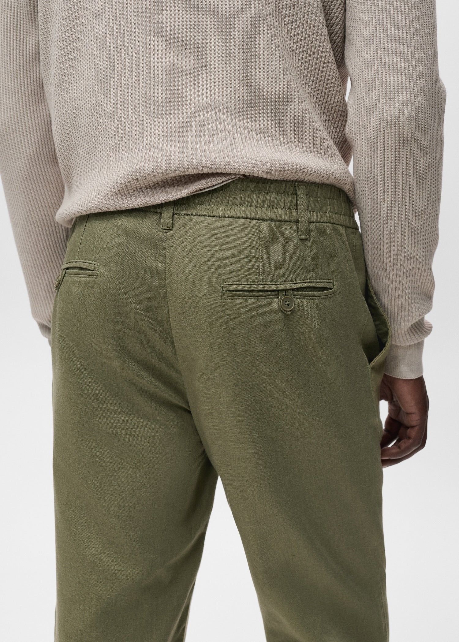 Mango trousers romelinh in Khaki - D6
