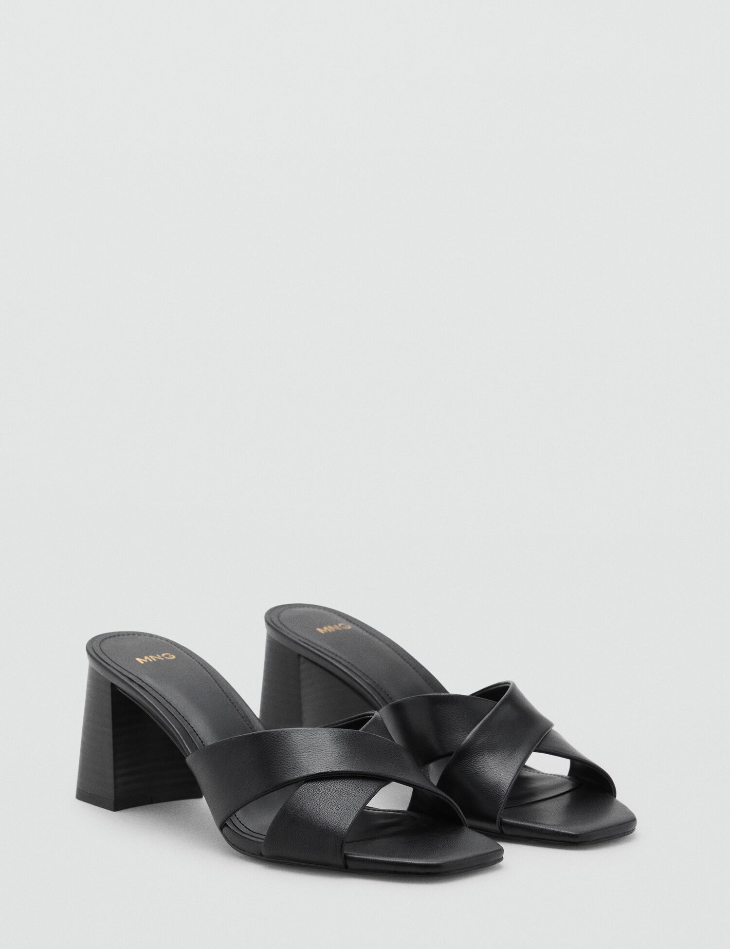 Mango sandals pau in Black