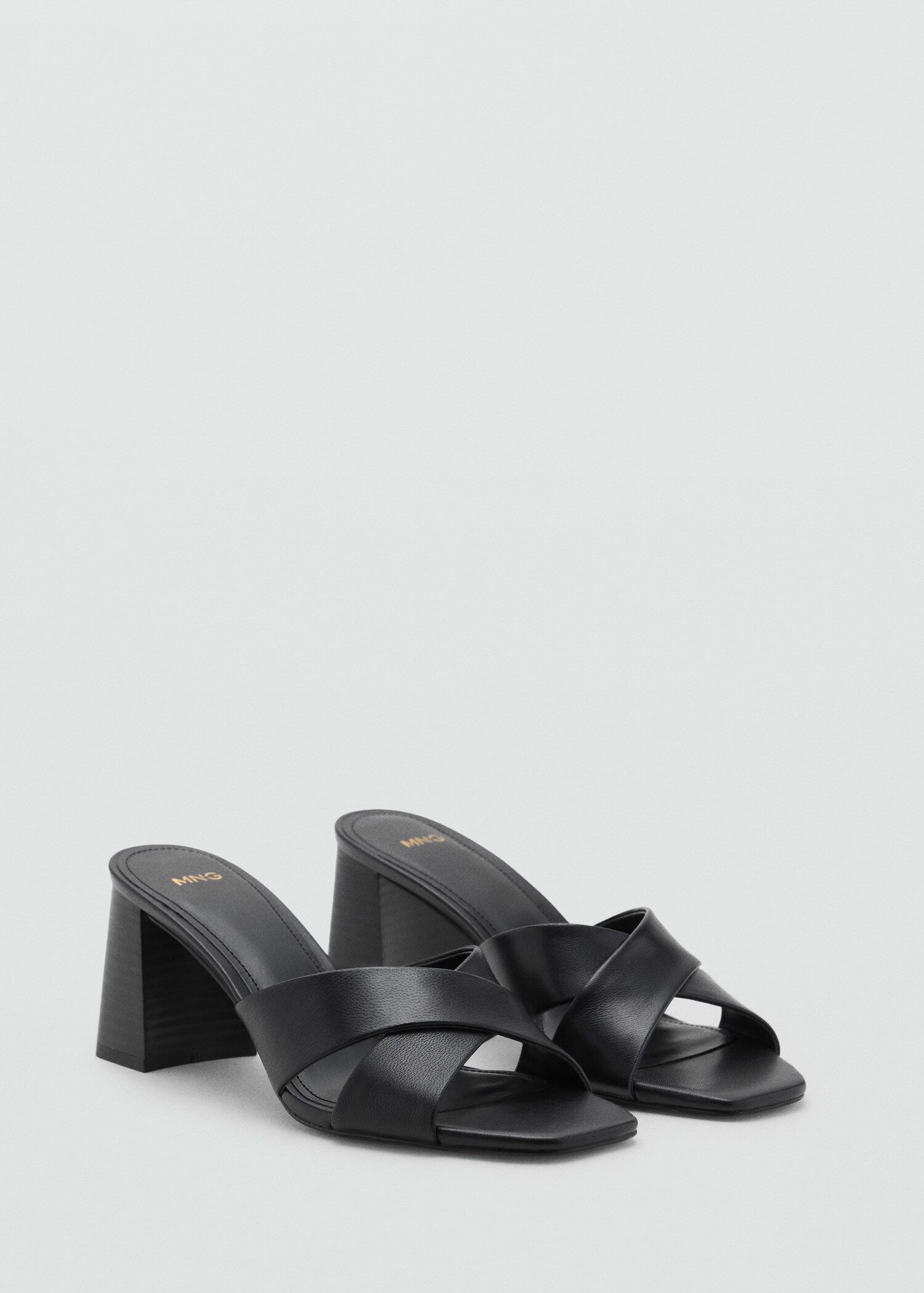 Mango sandals pau in Black