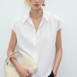 Mango shirt lim in Off White