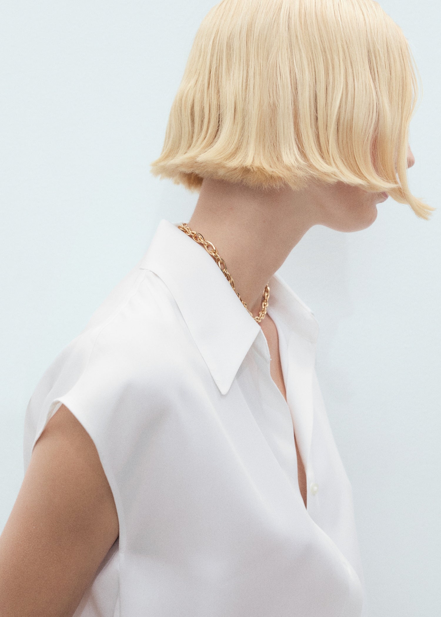 Mango shirt lim in Off White - D1