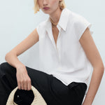 Mango shirt lim in Off White - D2