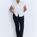 Mango shirt lim in Off White - D3