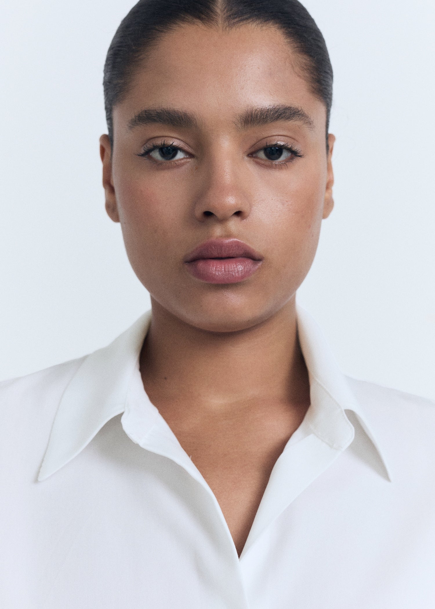 Mango shirt lim in Off White - D4