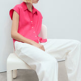 Mango shirt lim in Strawberry - D2