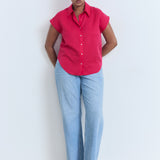 Mango shirt lim in Strawberry - D3