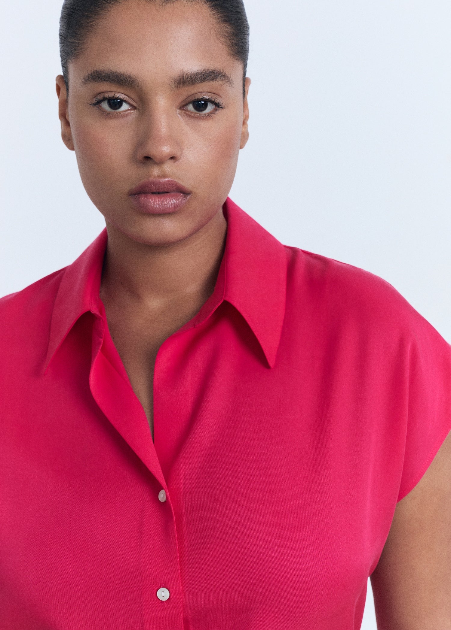 Mango shirt lim in Strawberry - D4