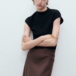 Mango skirt laguna in Chocolate - D2