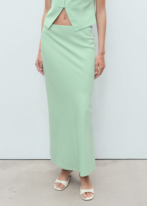 Mango skirt laguna in pastel green