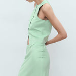 Mango skirt laguna in Pastel Green - D1
