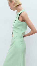 Mango skirt laguna in Pastel Green - D1