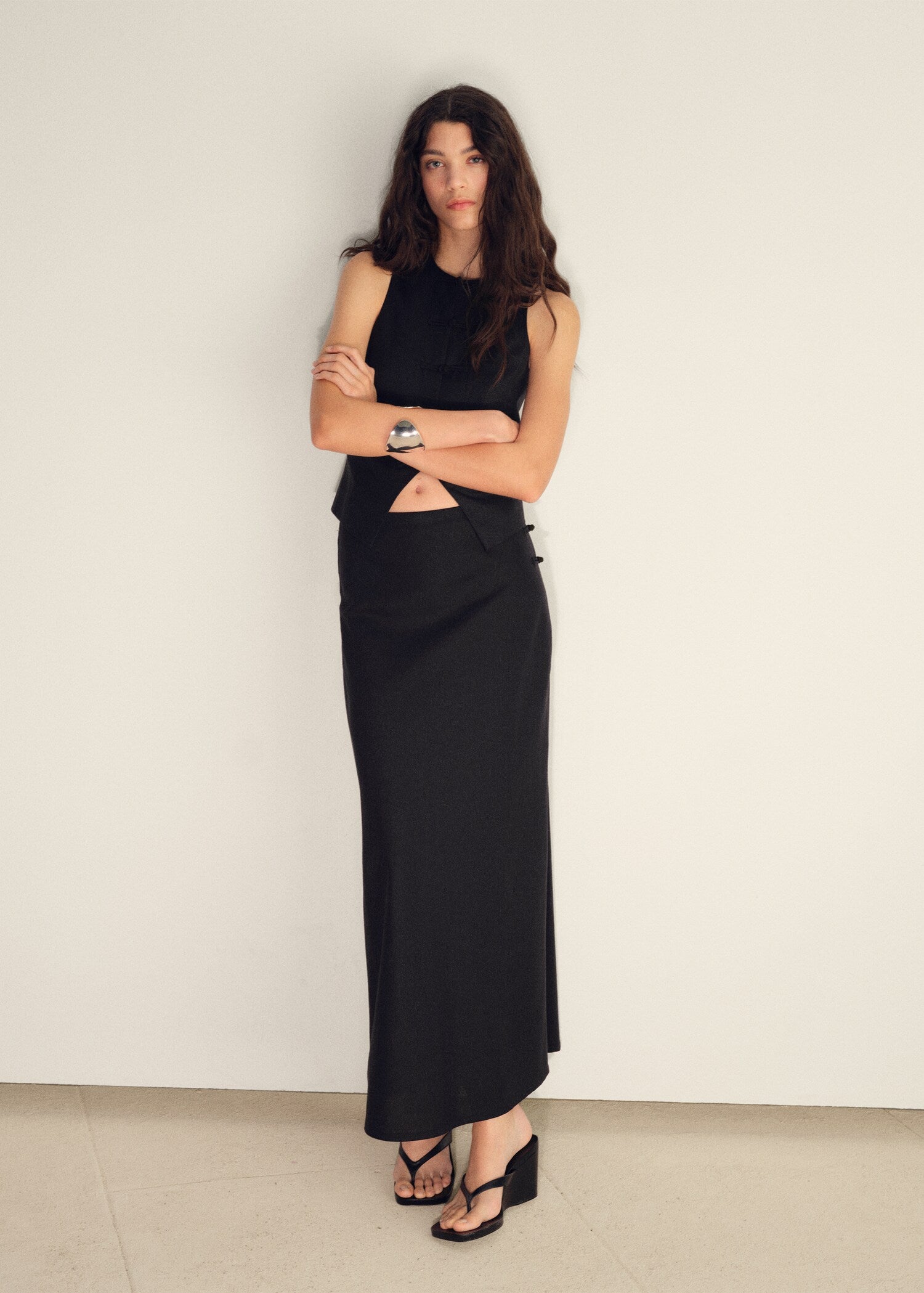 Mango skirt laguna in Black - 99999999_01