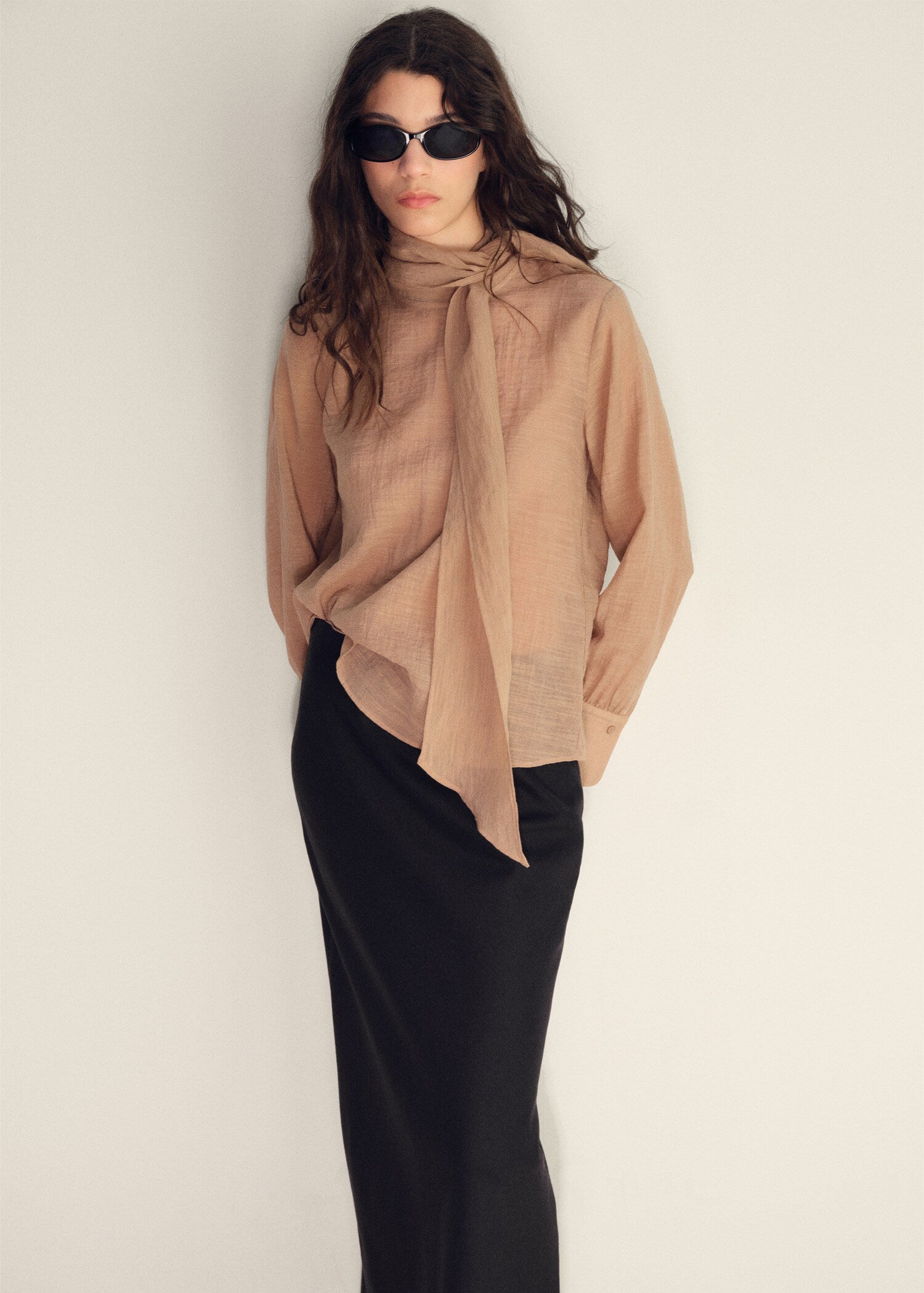 Mango skirt laguna in Black - D1