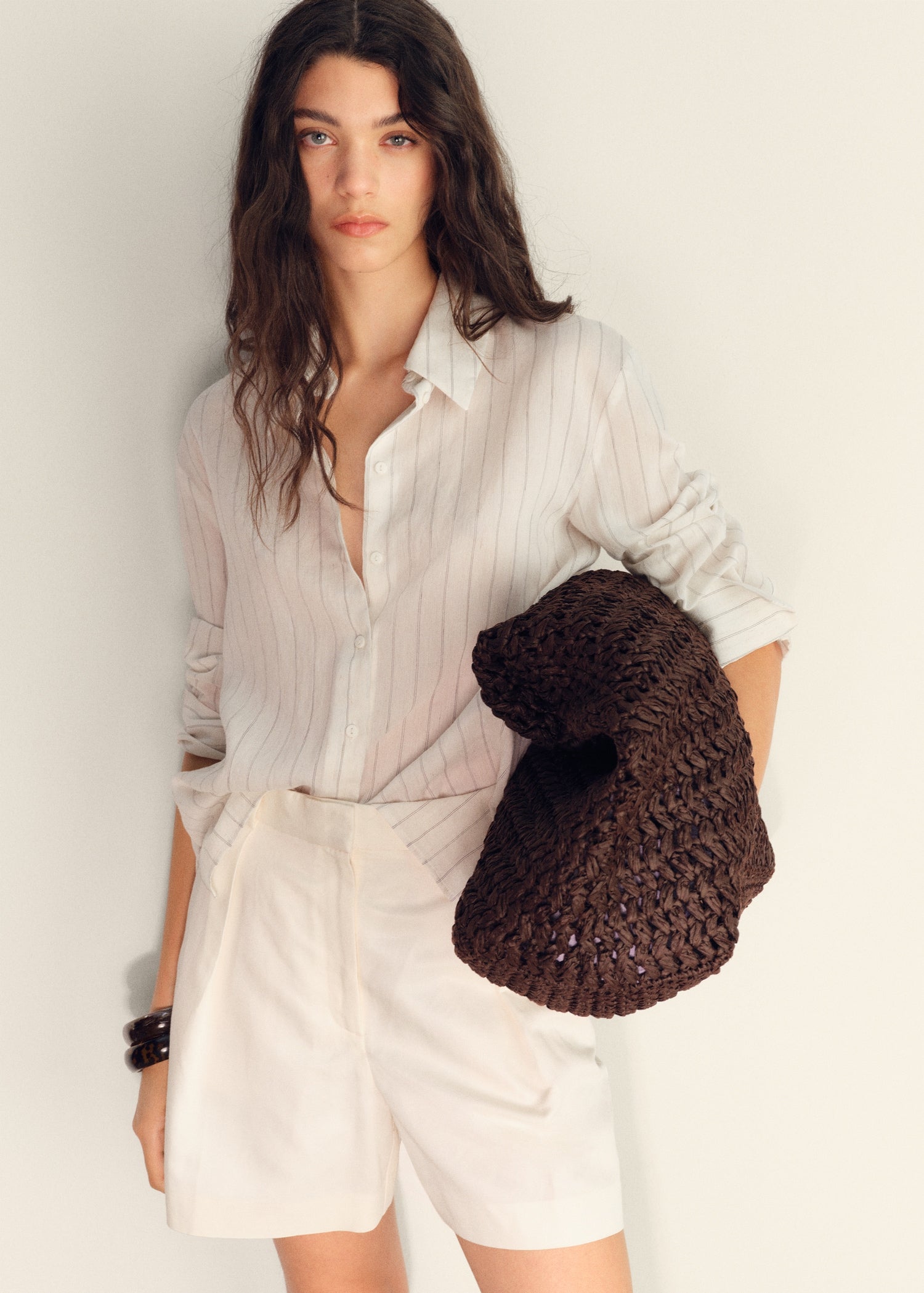 Mango bermudas max in White - D1