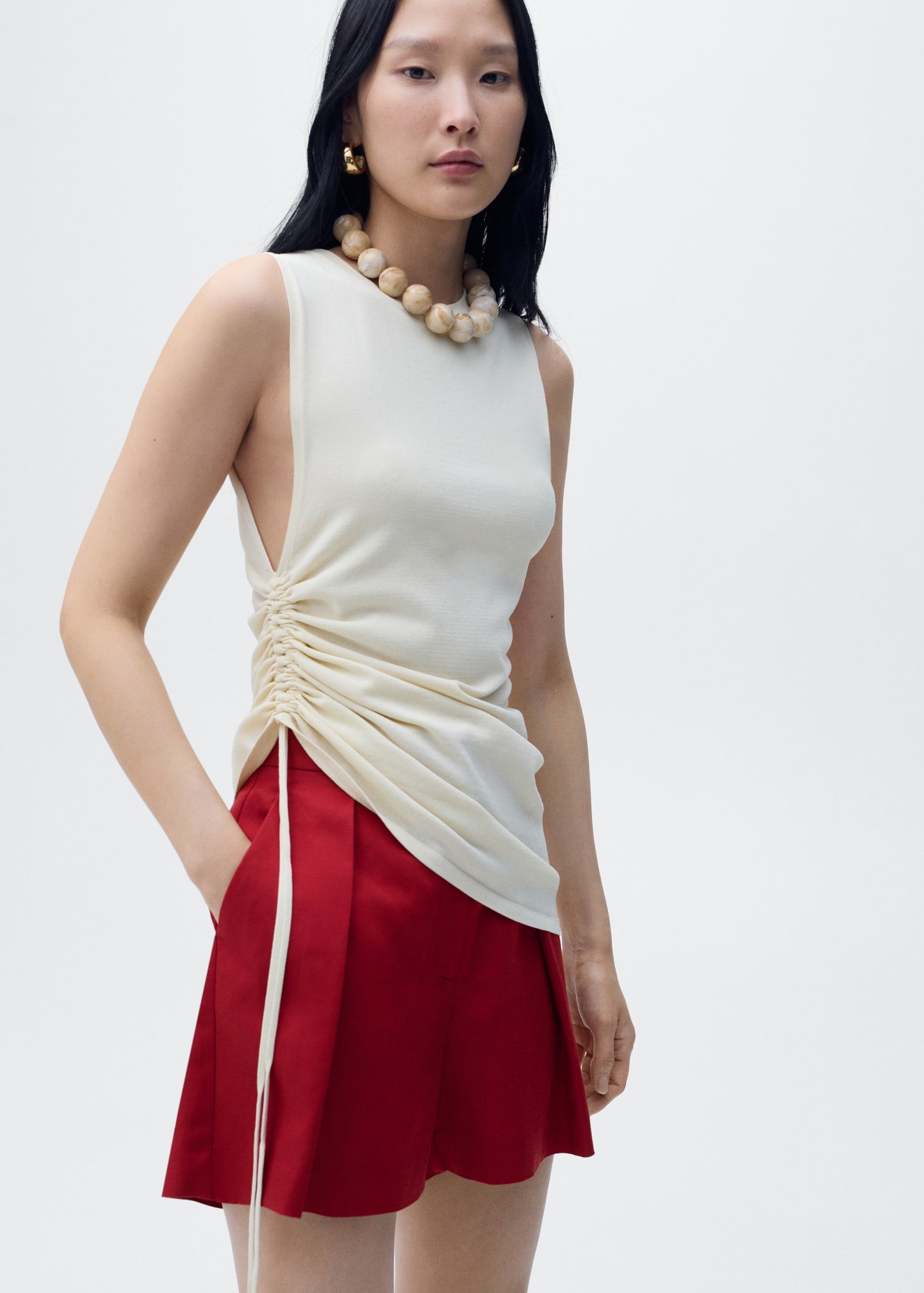 Mango bermudas max in Garnet