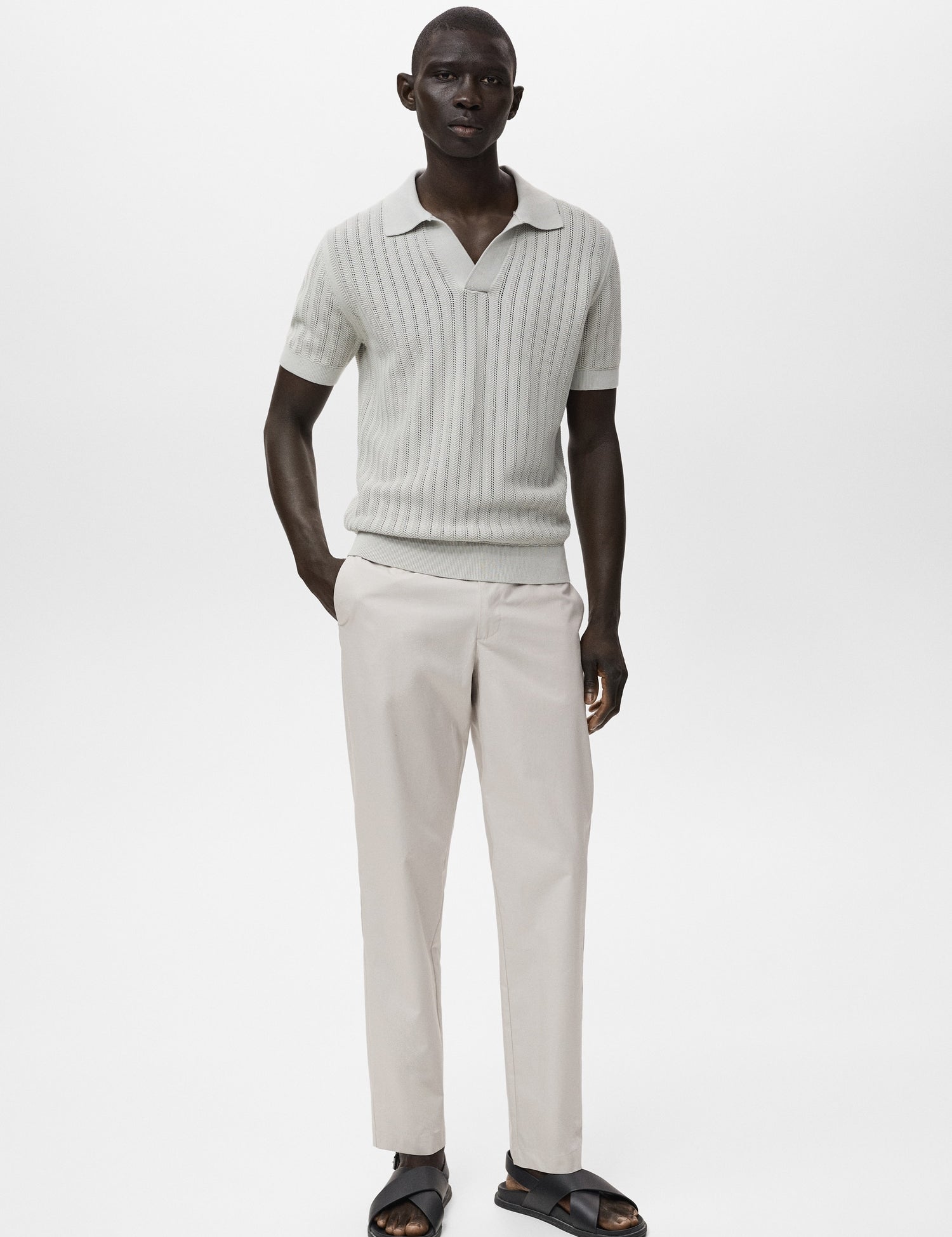 Mango trousers jon in Ice - 99999999_01