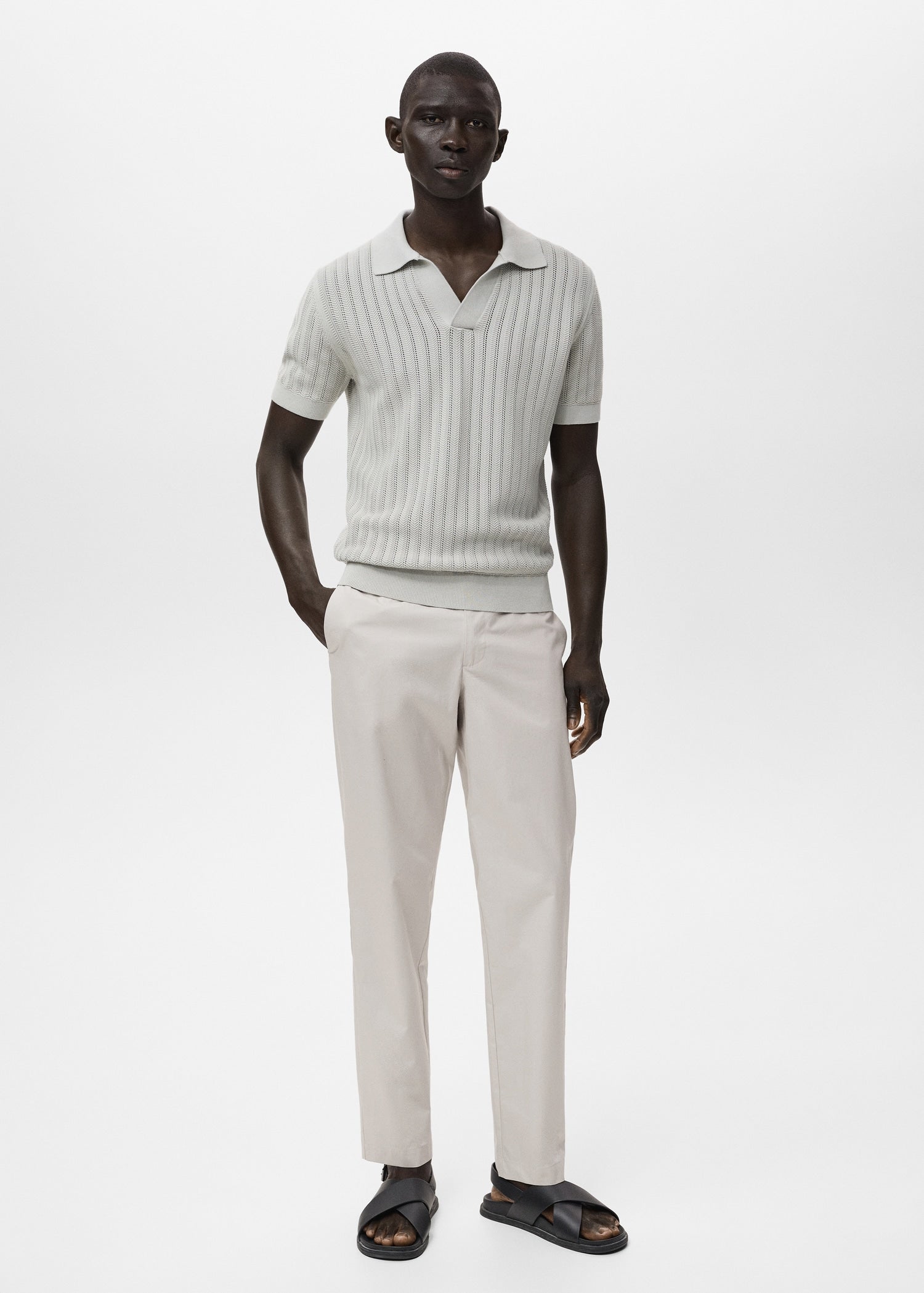 Mango trousers jon in Ice - 99999999_01