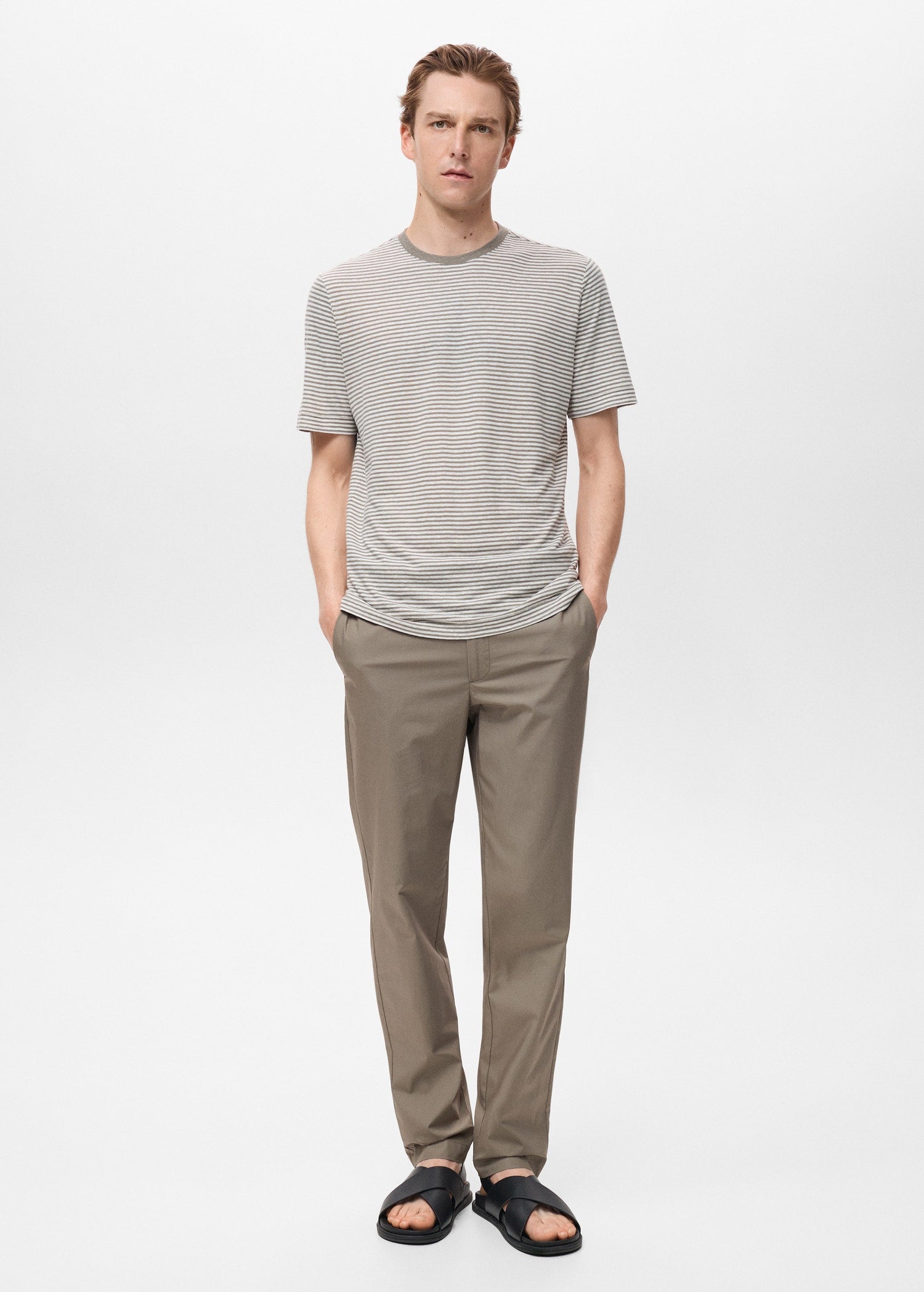 Mango trousers jon in Brown - 99999999_01