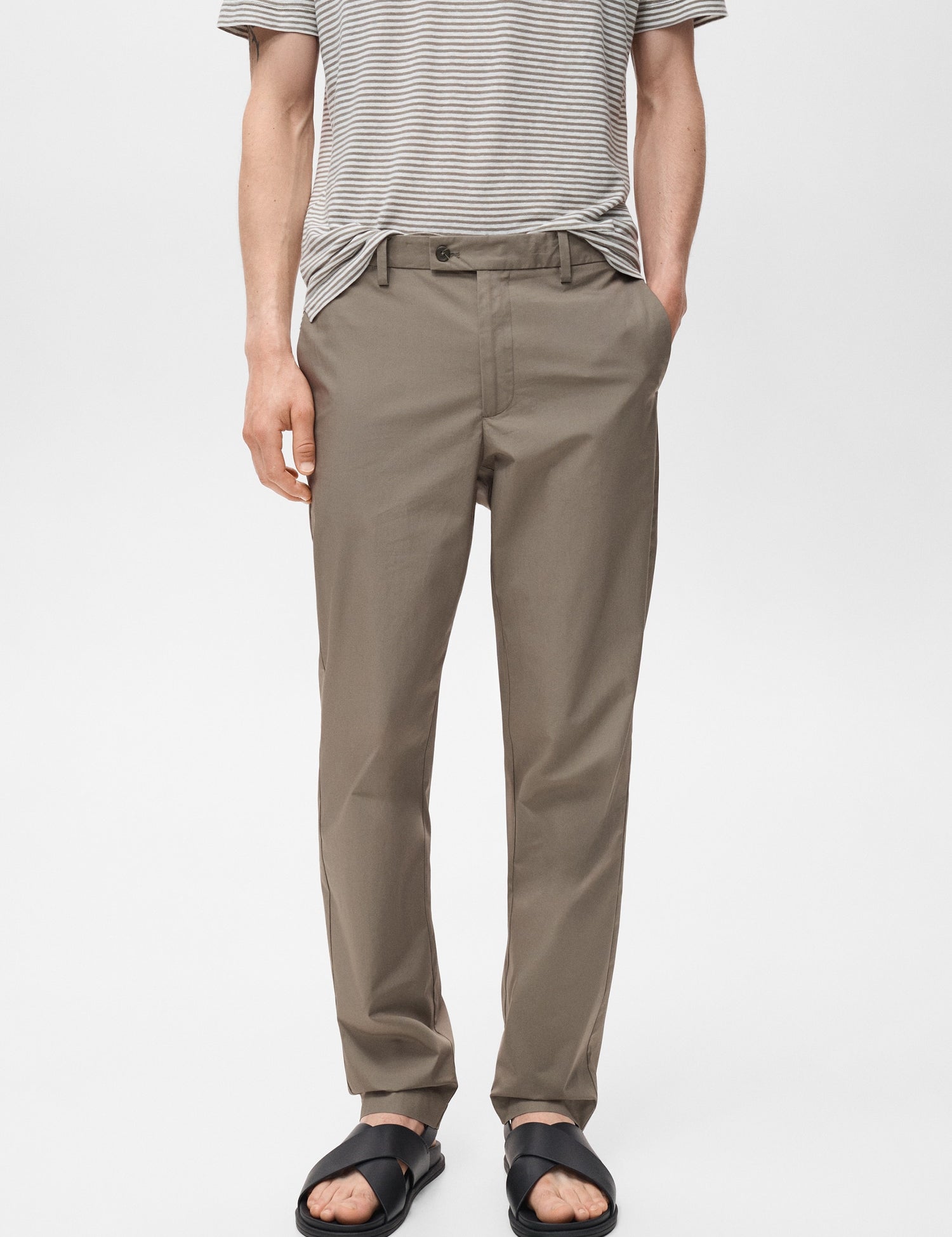 Mango trousers jon in Brown