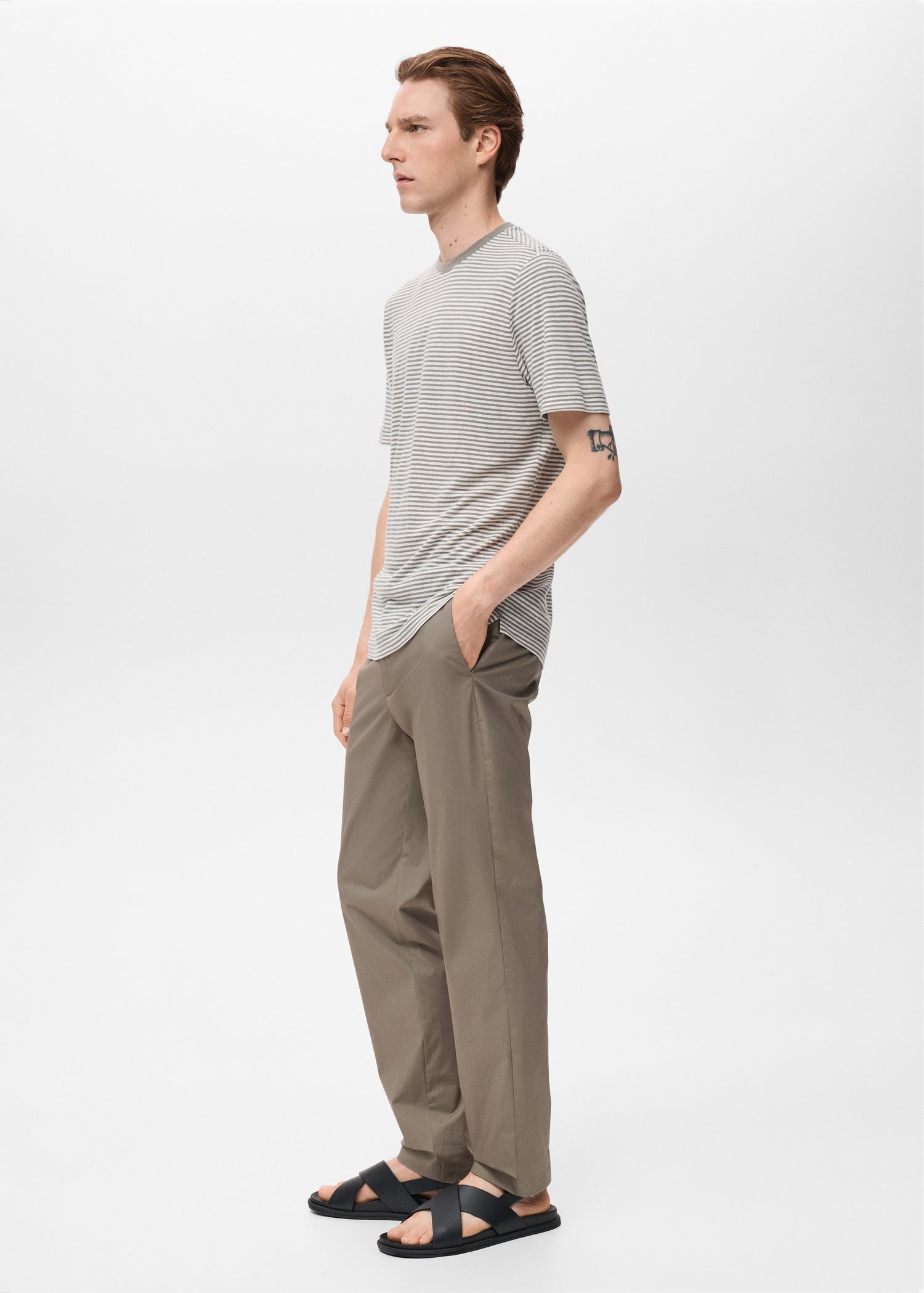 Mango trousers jon in Brown - D2