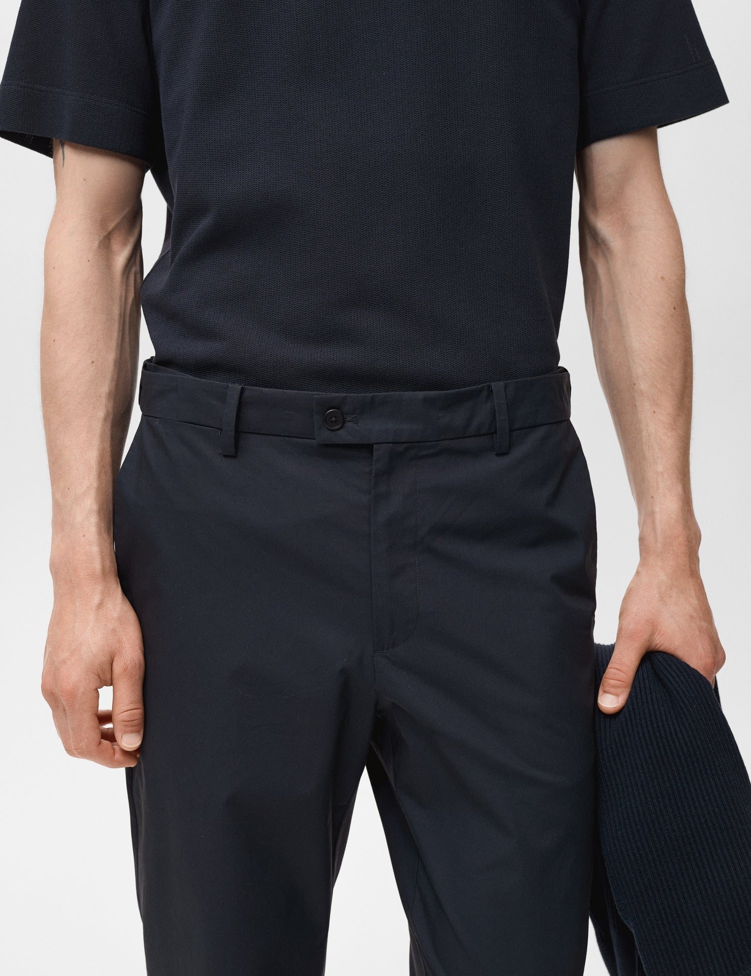 Mango trousers jon in Navy