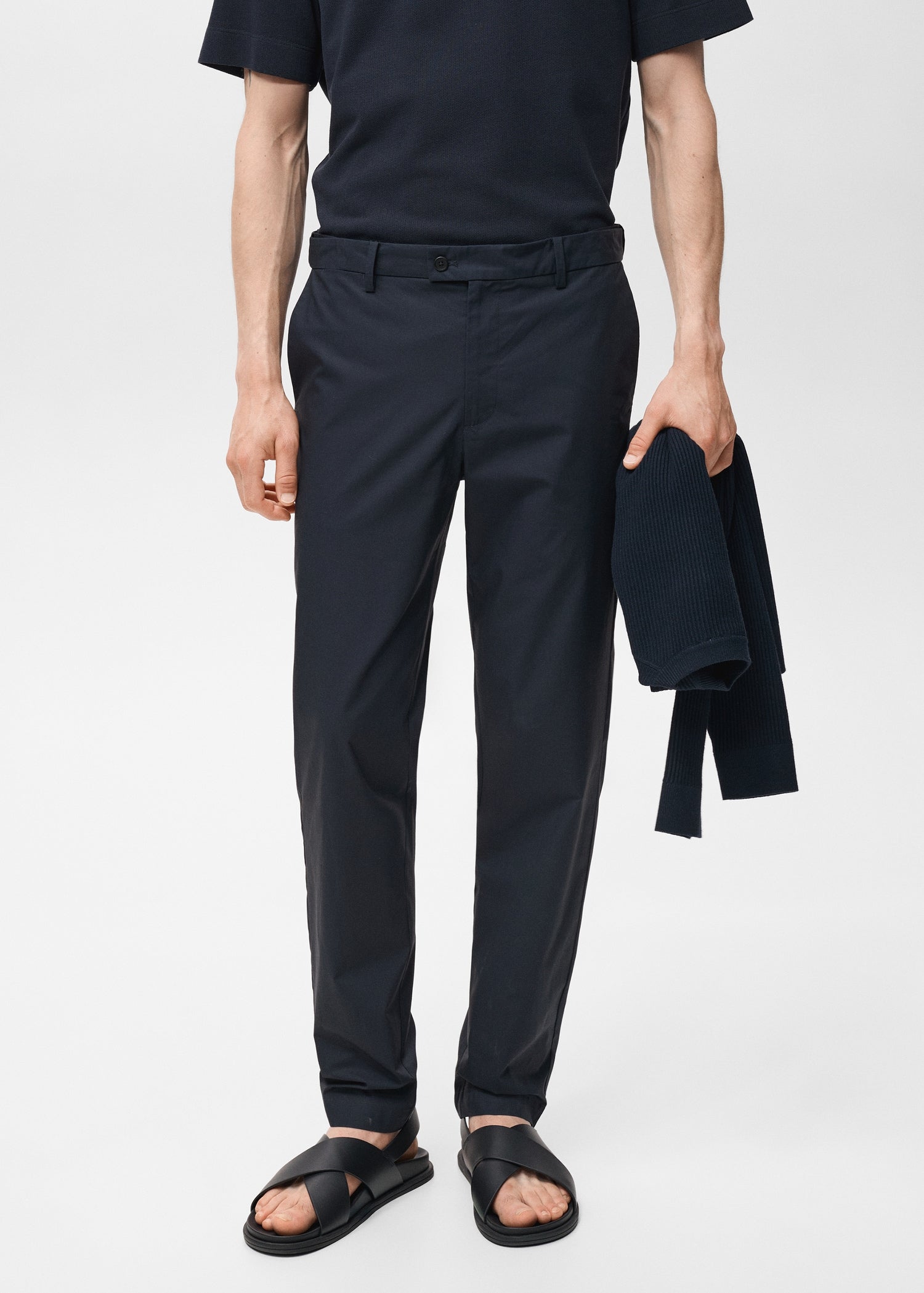 Mango trousers jon in Navy - D1