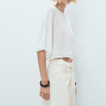 Mango sweater aventura in White