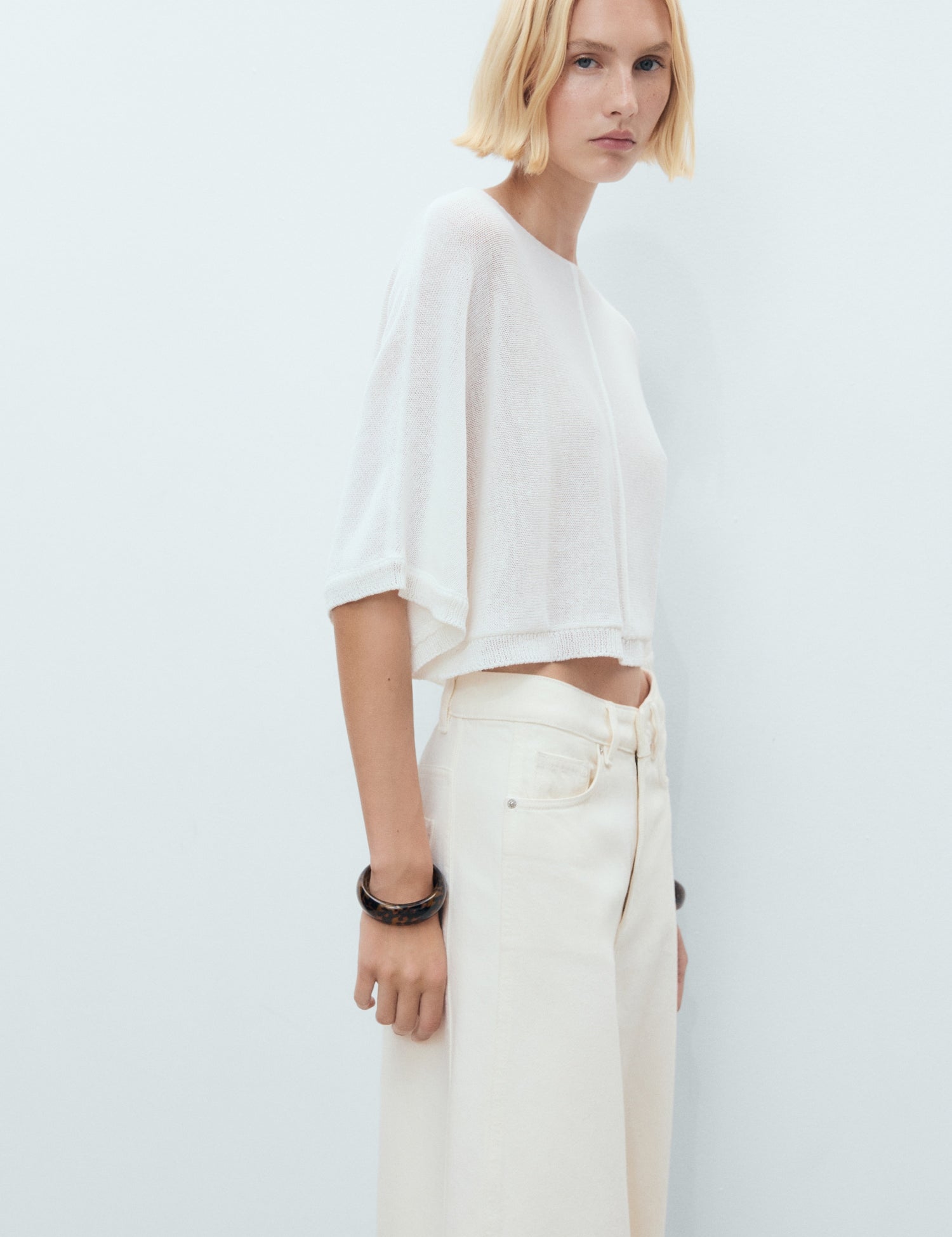 Mango sweater aventura in White