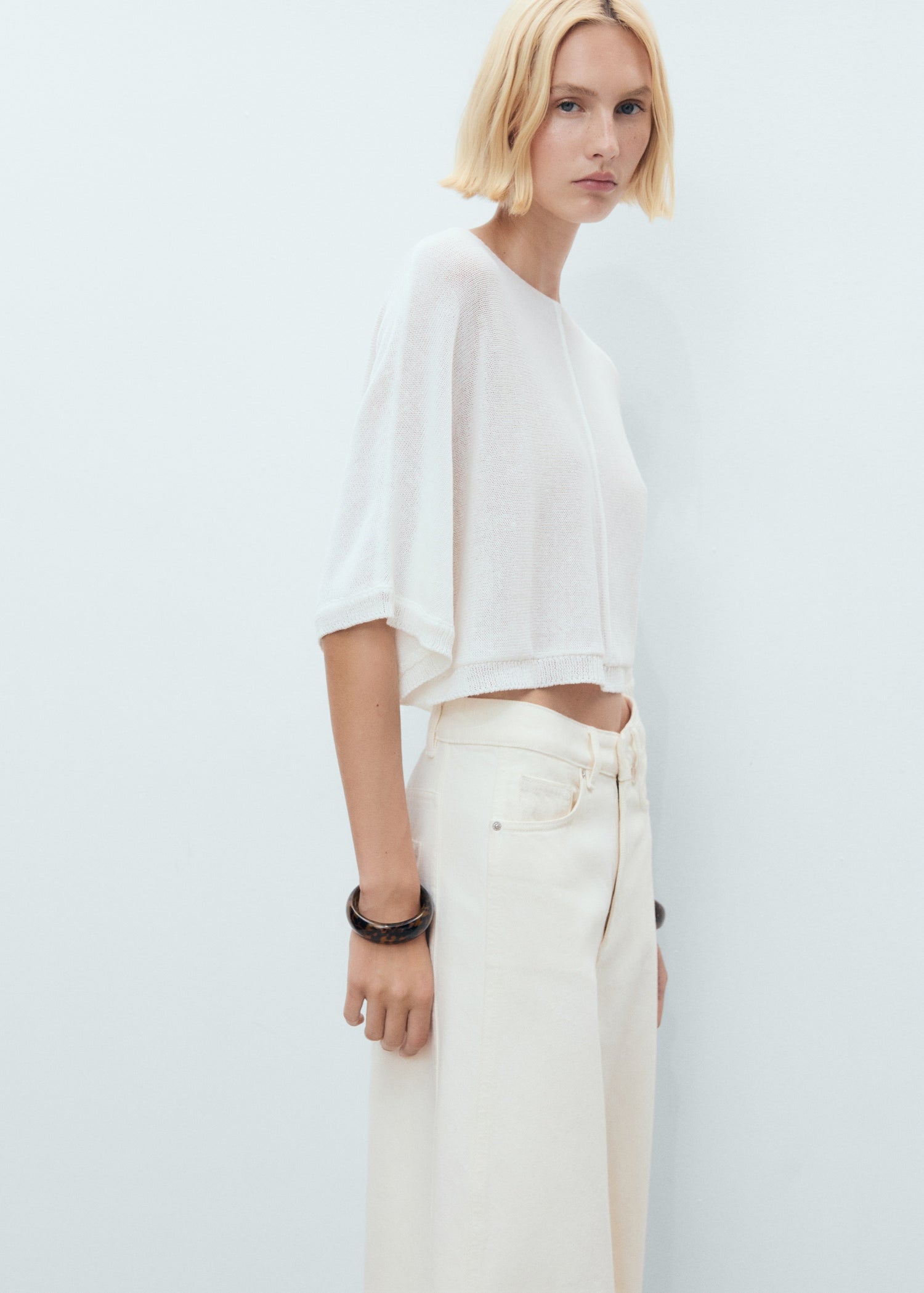 Mango sweater aventura in White