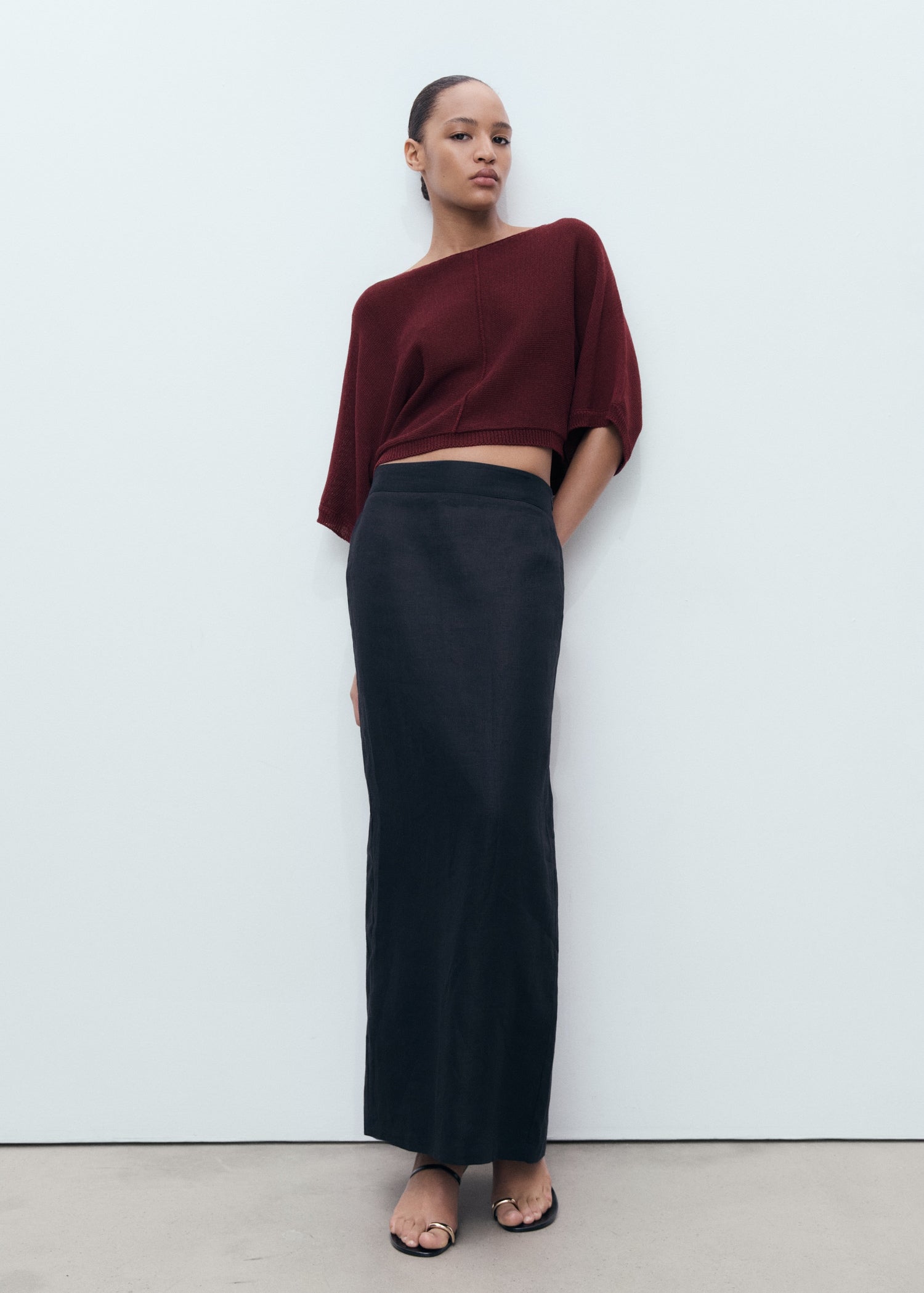 Mango sweater aventura in Burgundy - 99999999_01
