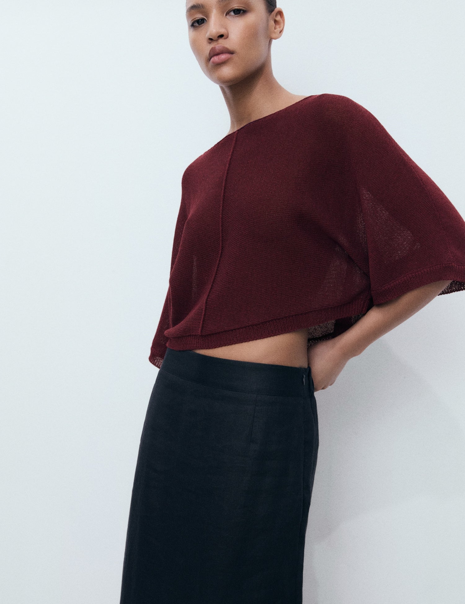 Mango sweater aventura in Burgundy