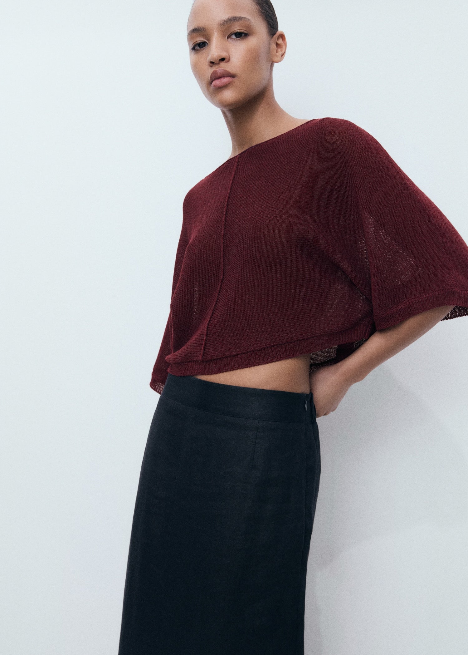 Mango sweater aventura in Burgundy