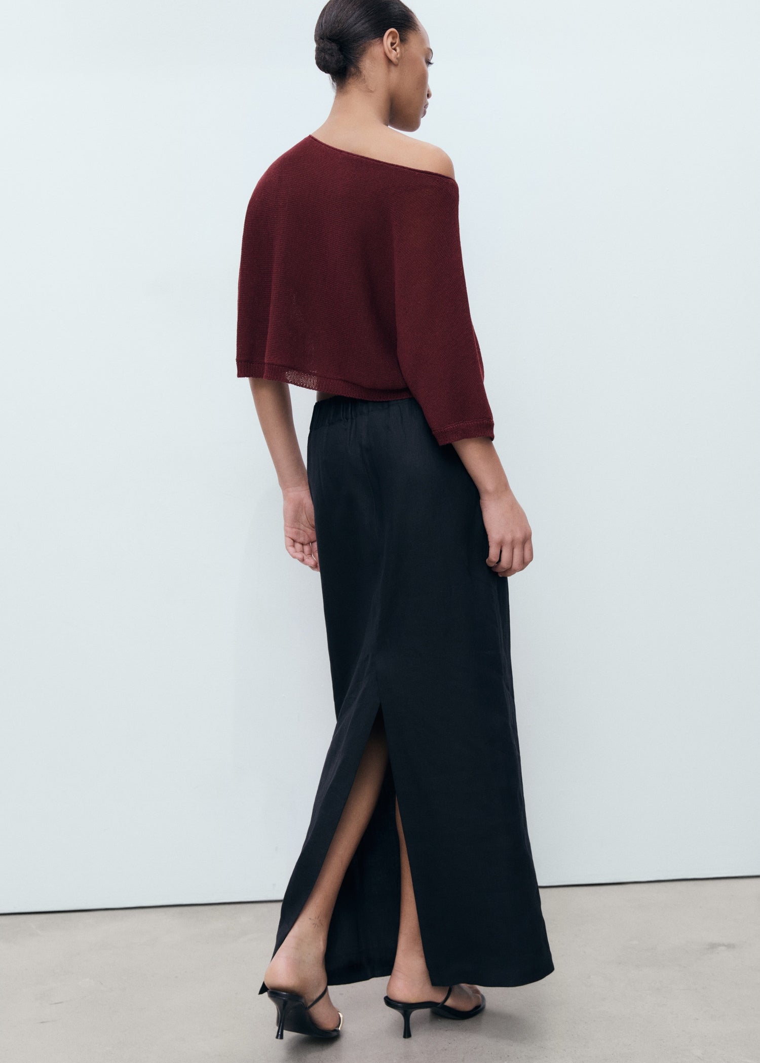 Mango sweater aventura in Burgundy - R