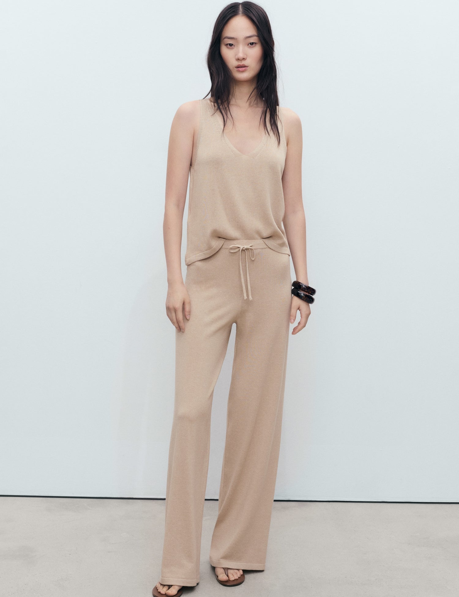 Mango trousers vella in Stone - 99999999_01