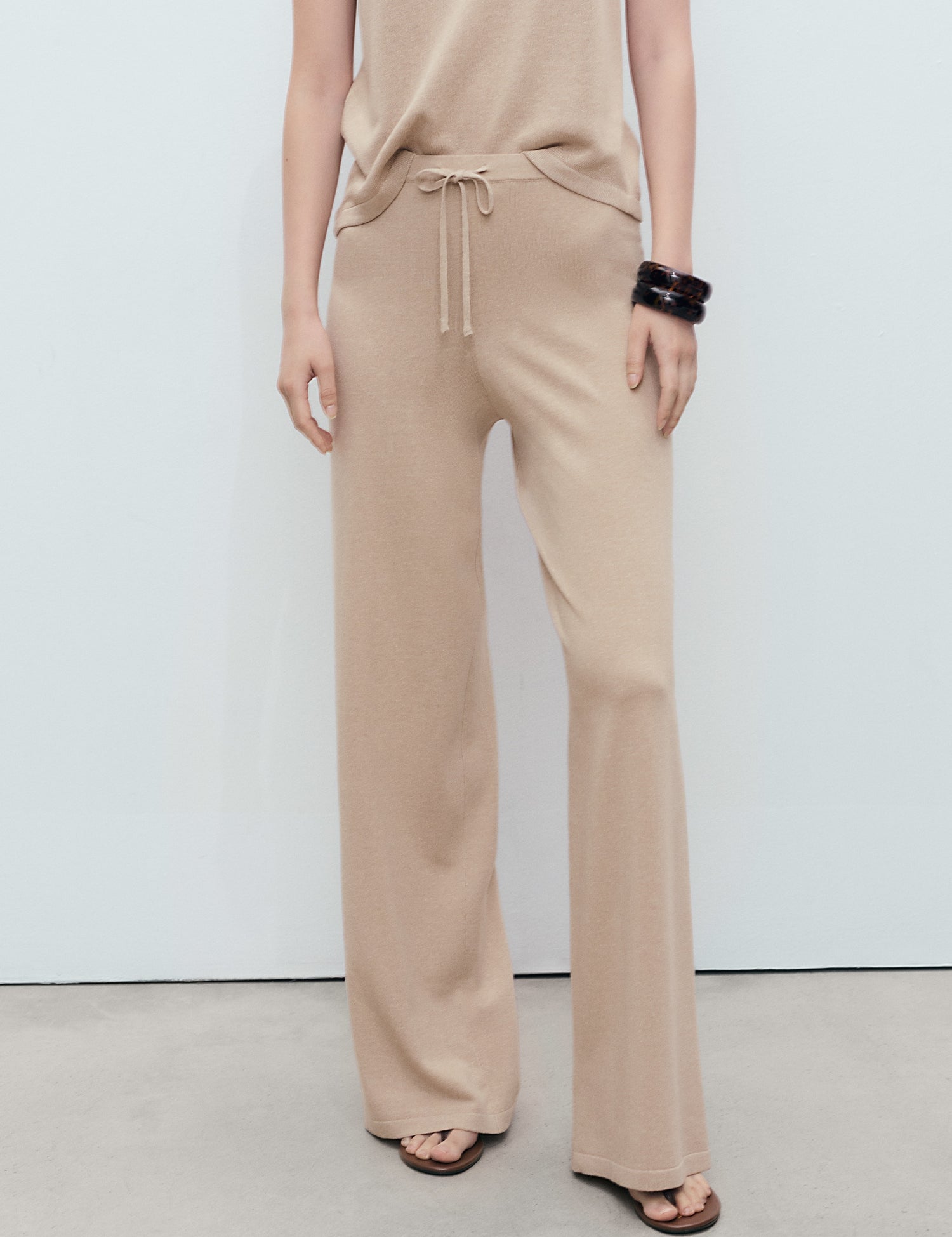 Mango trousers vella in Stone