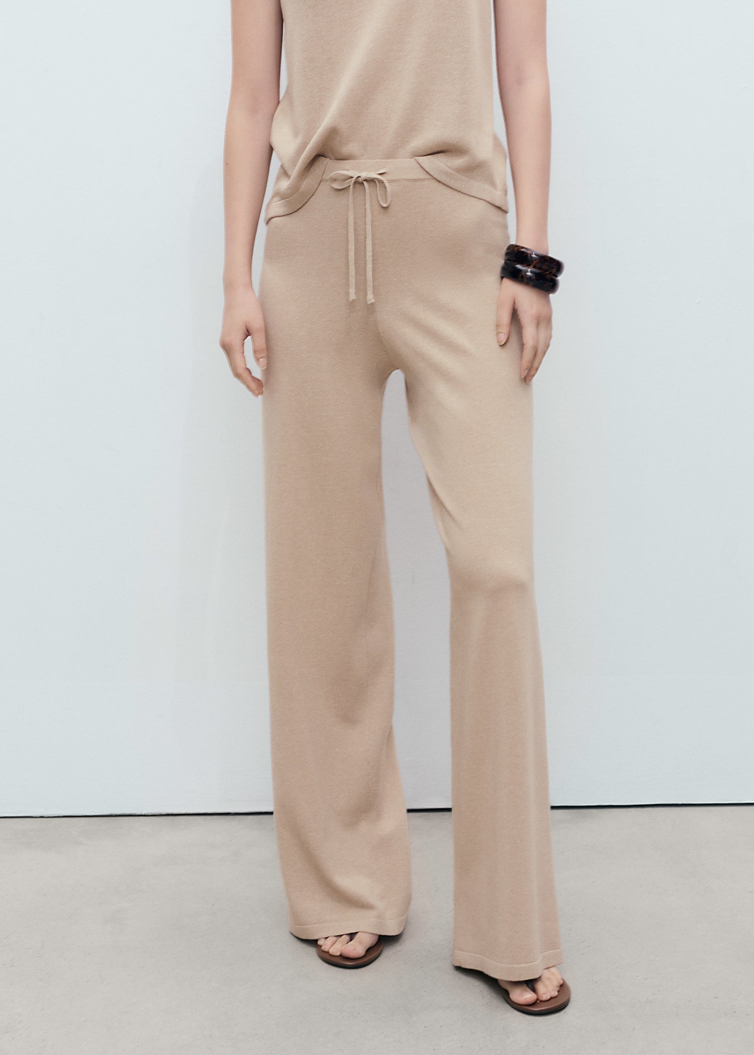 Mango trousers vella in Stone