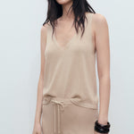 Mango trousers vella in Stone - D1