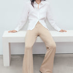 Mango trousers vella in Stone - D2