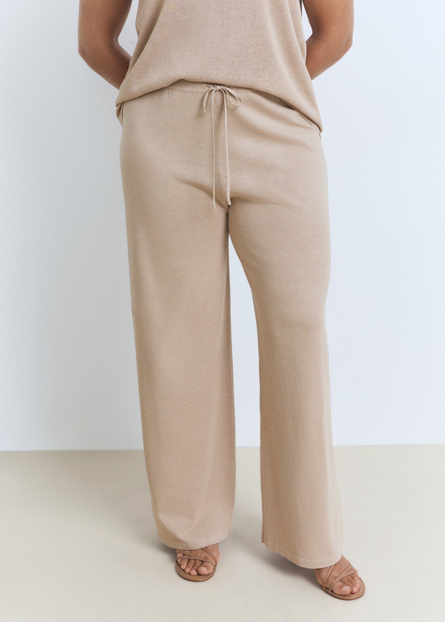 Mango trousers vella in Stone - D5