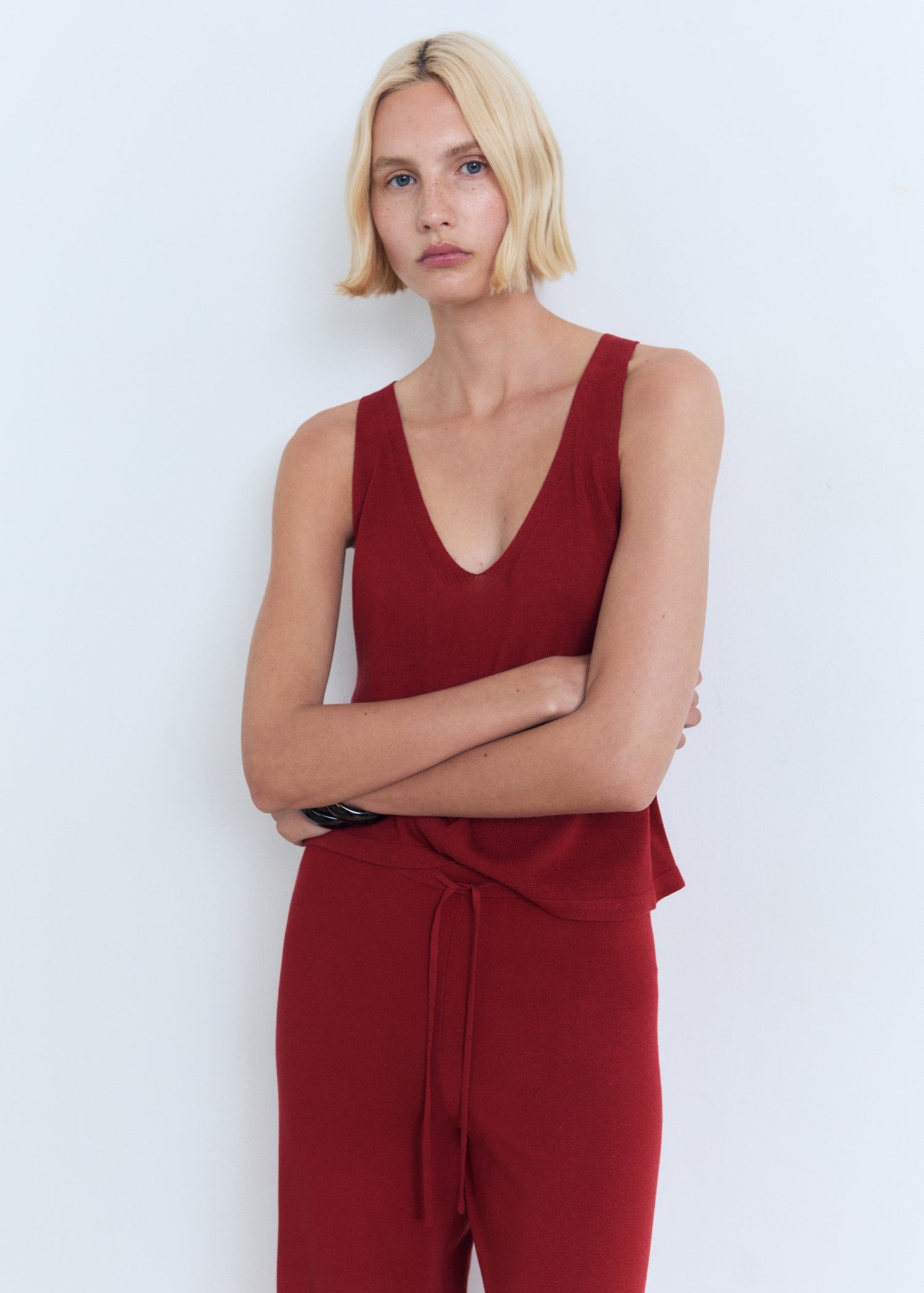 Mango trousers vella in Red - D1