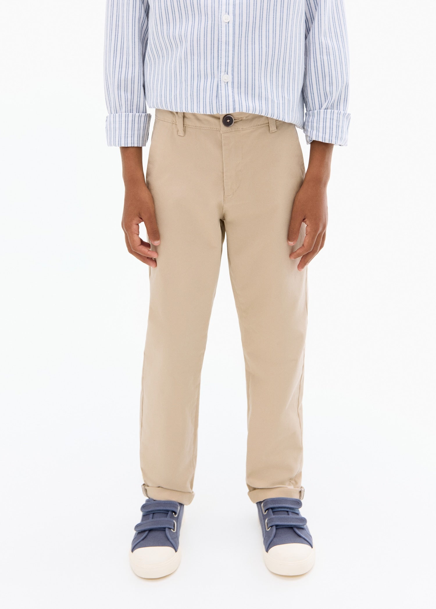 Mango trousers piccolo in Sand - D6